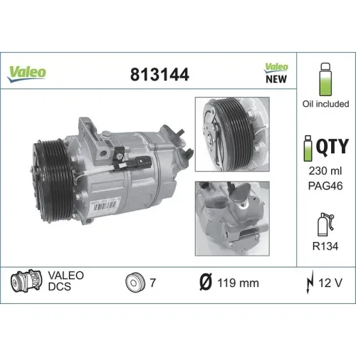 Kompresszor, Klíma - VALEO (VAL813144)